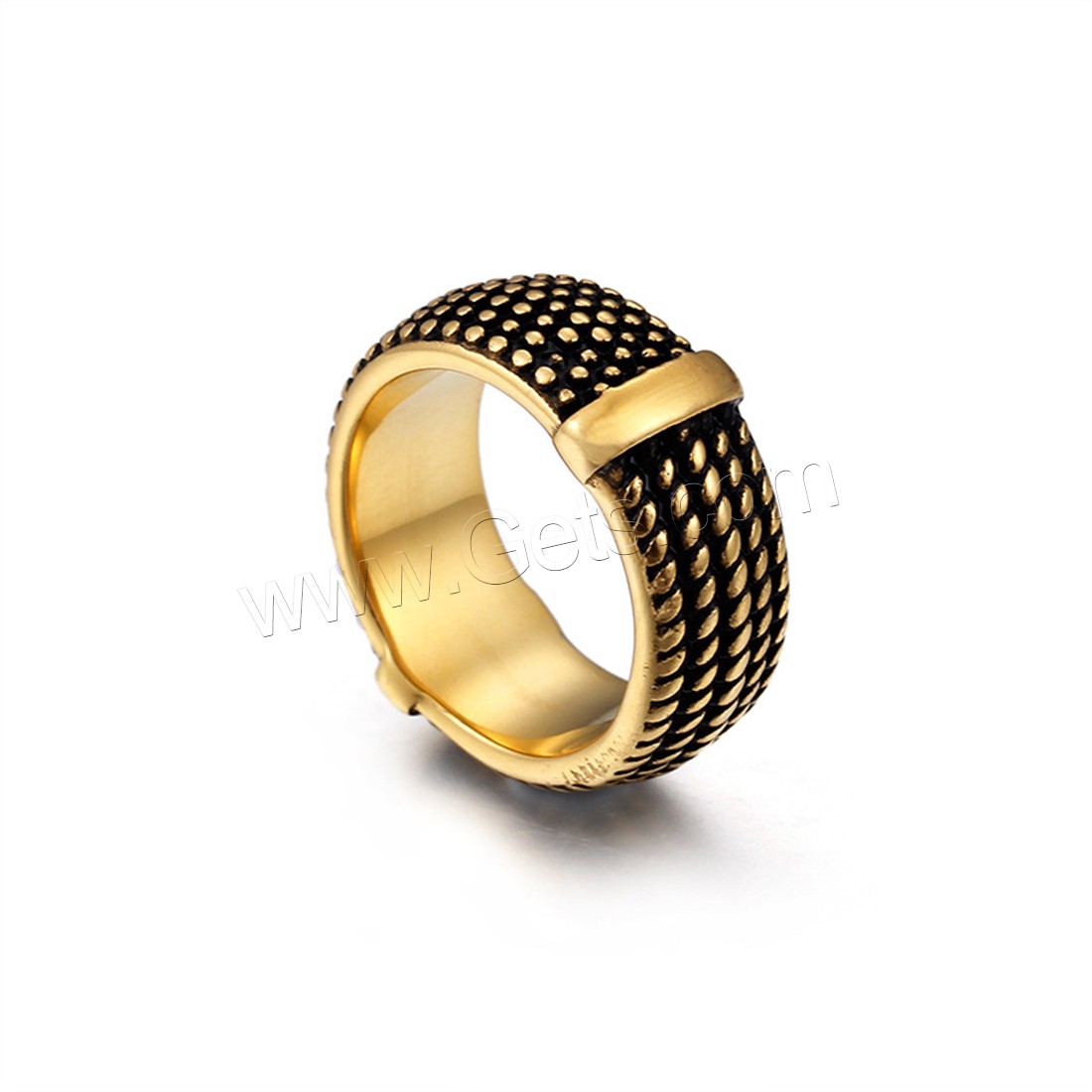 Titanium Steel Finger Ring, plated, different size for choice & for man & blacken, more colors for choice, 9mm, Sold By PC