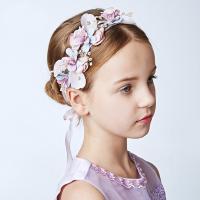 Spun Silk Headband, Flower, for children, lead & cadmium free 