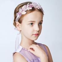 Spun Silk Headband, Flower, for children, lead & cadmium free, 100-120mm 