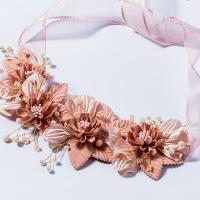 Spun Silk Headband, Flower, for children 