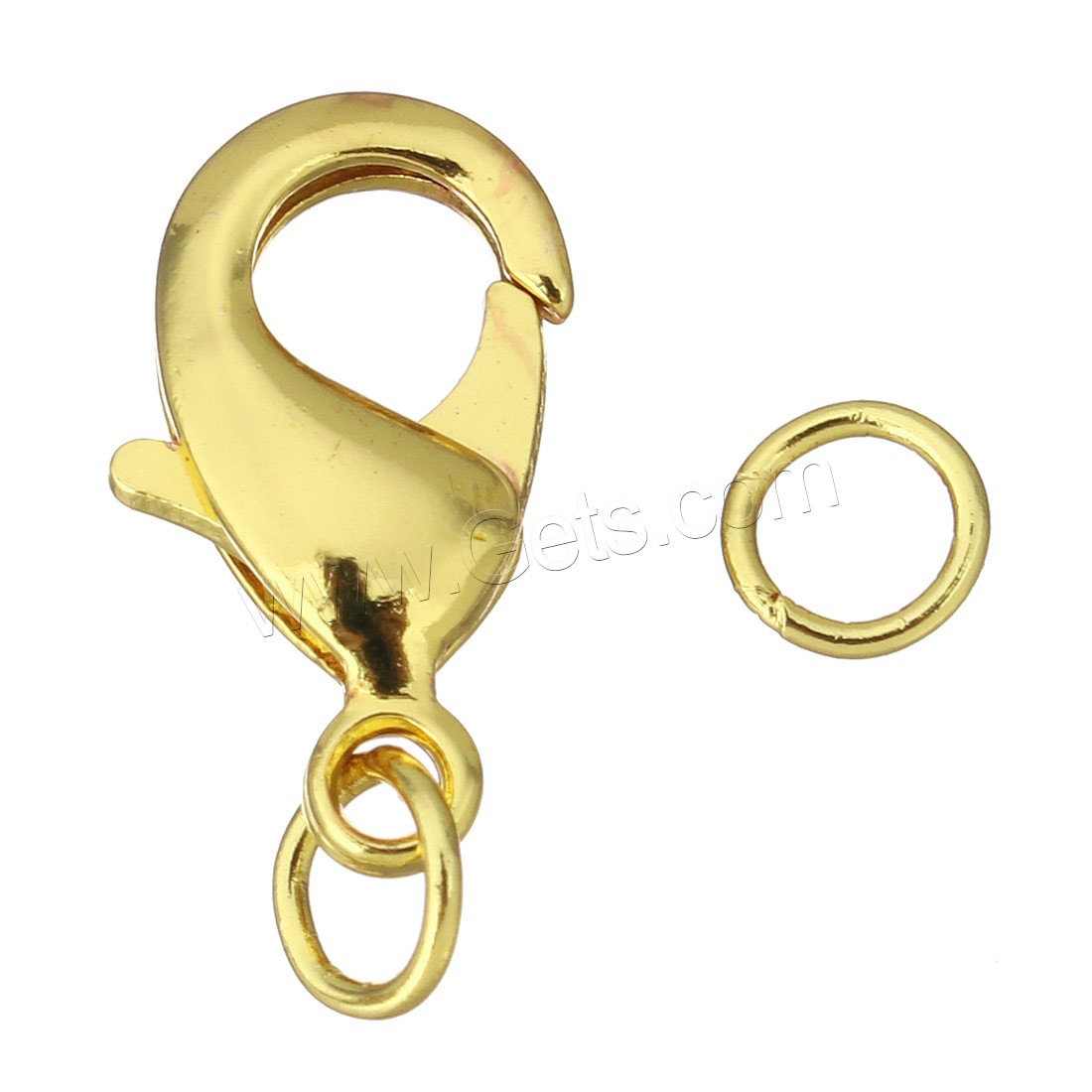 Brass Lobster Claw Clasp, plated, with connector bar & different size for choice, more colors for choice, Sold By Set