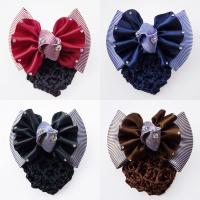Polyester Hair Jewelry Flower, with Iron, iron-on & for woman 