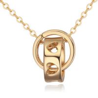 Brass Jewelry Necklace, with 5cm extender chain, Heart, real gold plated, oval chain & for woman, nickel, lead & cadmium free Approx 15.5 Inch 