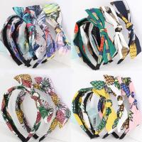 Cloth Hair Band, with Plastic, Bowknot & for woman, 70mm 