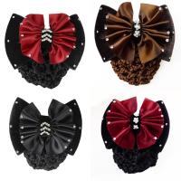 Polyester Hair Jewelry Flower, with Iron & iron-on & for woman 