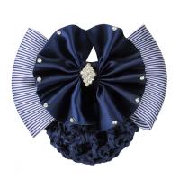 Polyester Hair Jewelry Flower, with Iron & iron-on & for woman 
