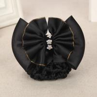 Polyester Hair Jewelry Flower, with Velveteen & Iron, iron-on & for woman 