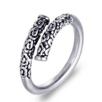 Titanium Steel Finger Ring, polished & for man & blacken, 2.7mm 