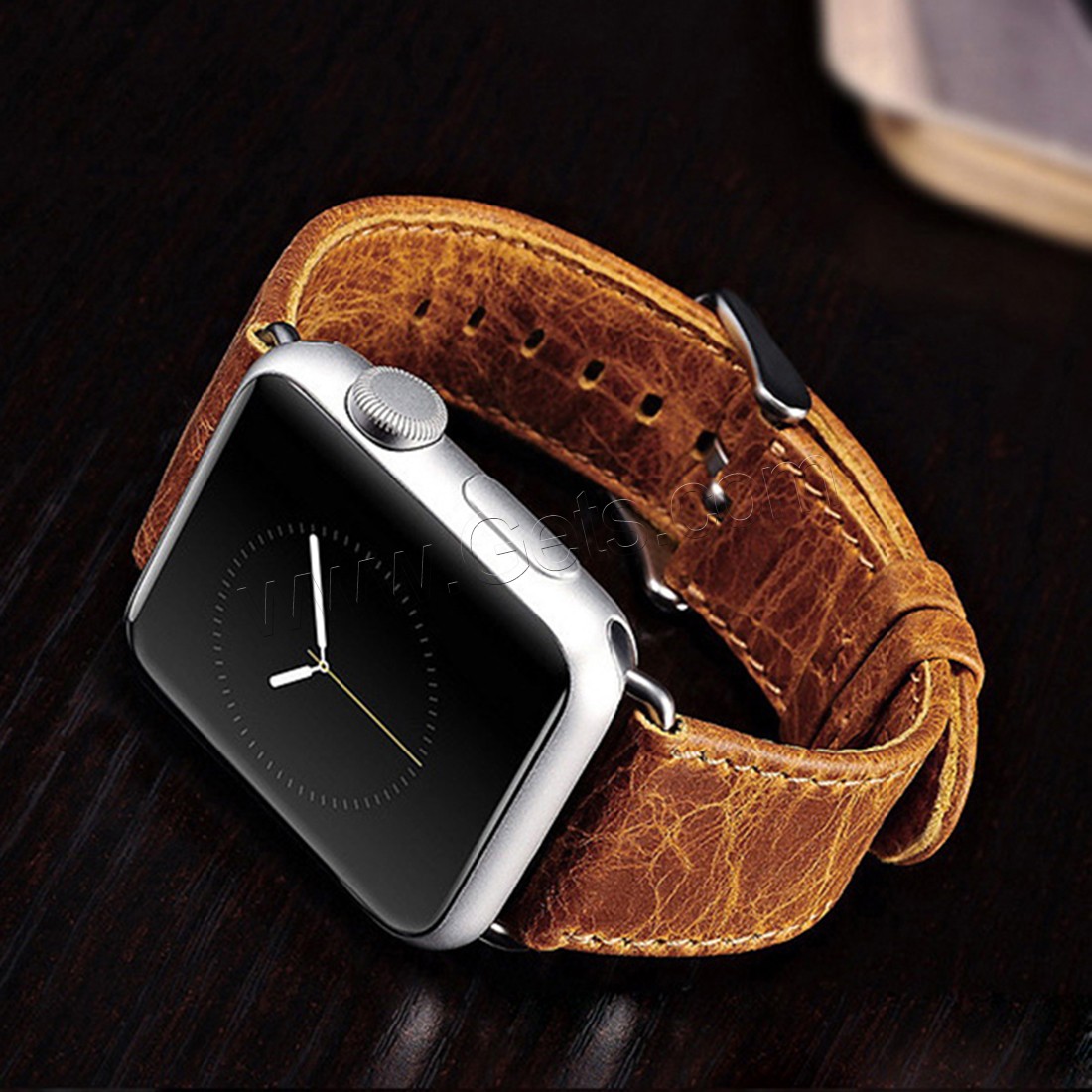 Bande de montre en acier inoxydable, Cuir, avec acier inoxydable, normes différentes pour le choix, plus de couleurs à choisir, Longueur:Environ 6.5-8 pouce, Vendu par PC