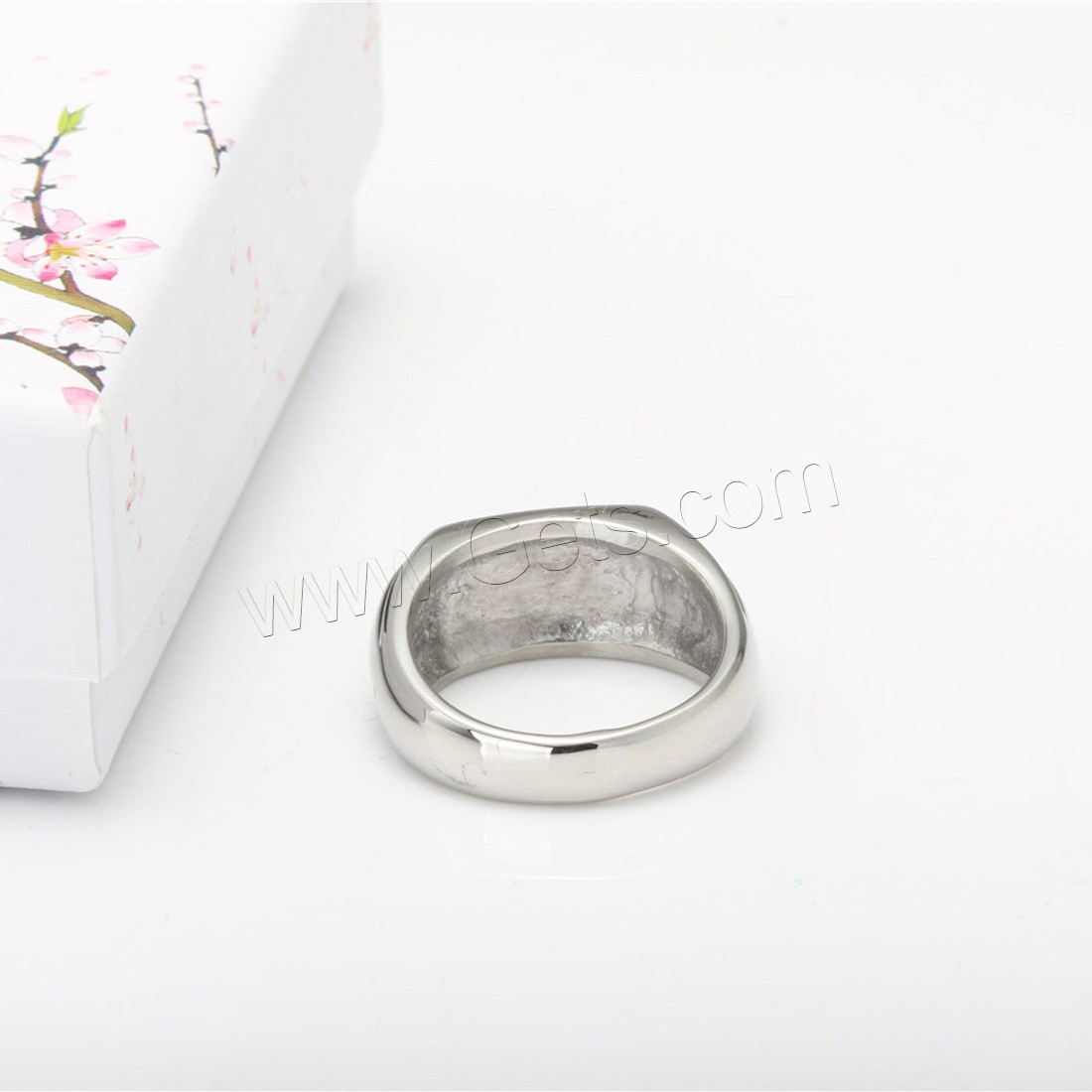 Men Stainless Steel Ring in Bulk, Titanium Steel, polished, different size for choice & for man & blacken, 12mm, Sold By PC