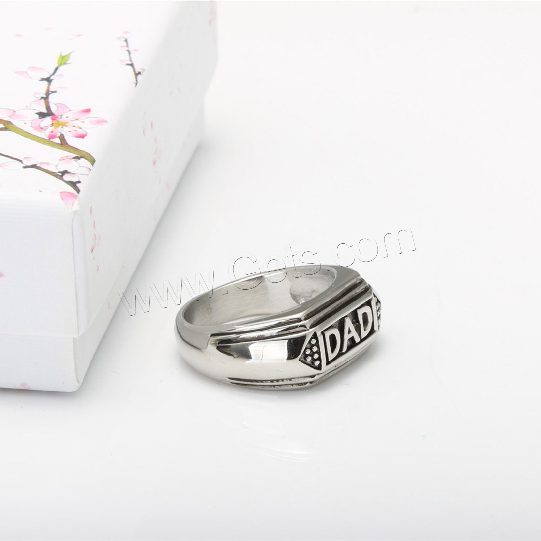 Men Stainless Steel Ring in Bulk, Titanium Steel, polished, different size for choice & for man & blacken, 12mm, Sold By PC