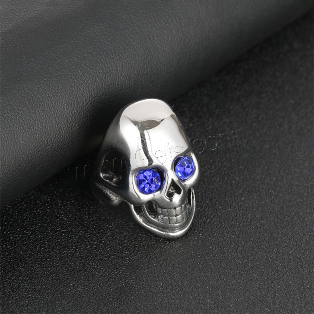 Men Stainless Steel Ring in Bulk, Titanium Steel, Skull, polished, different size for choice & for man & with rhinestone & blacken, more colors for choice, 30mm, Sold By PC