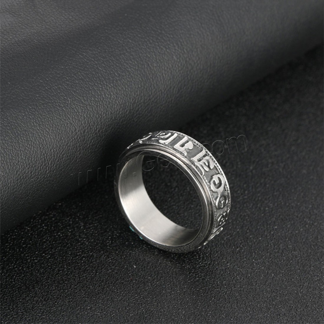 Titanium Steel Finger Ring, polished, different size for choice & for man & blacken, 8mm, Sold By PC