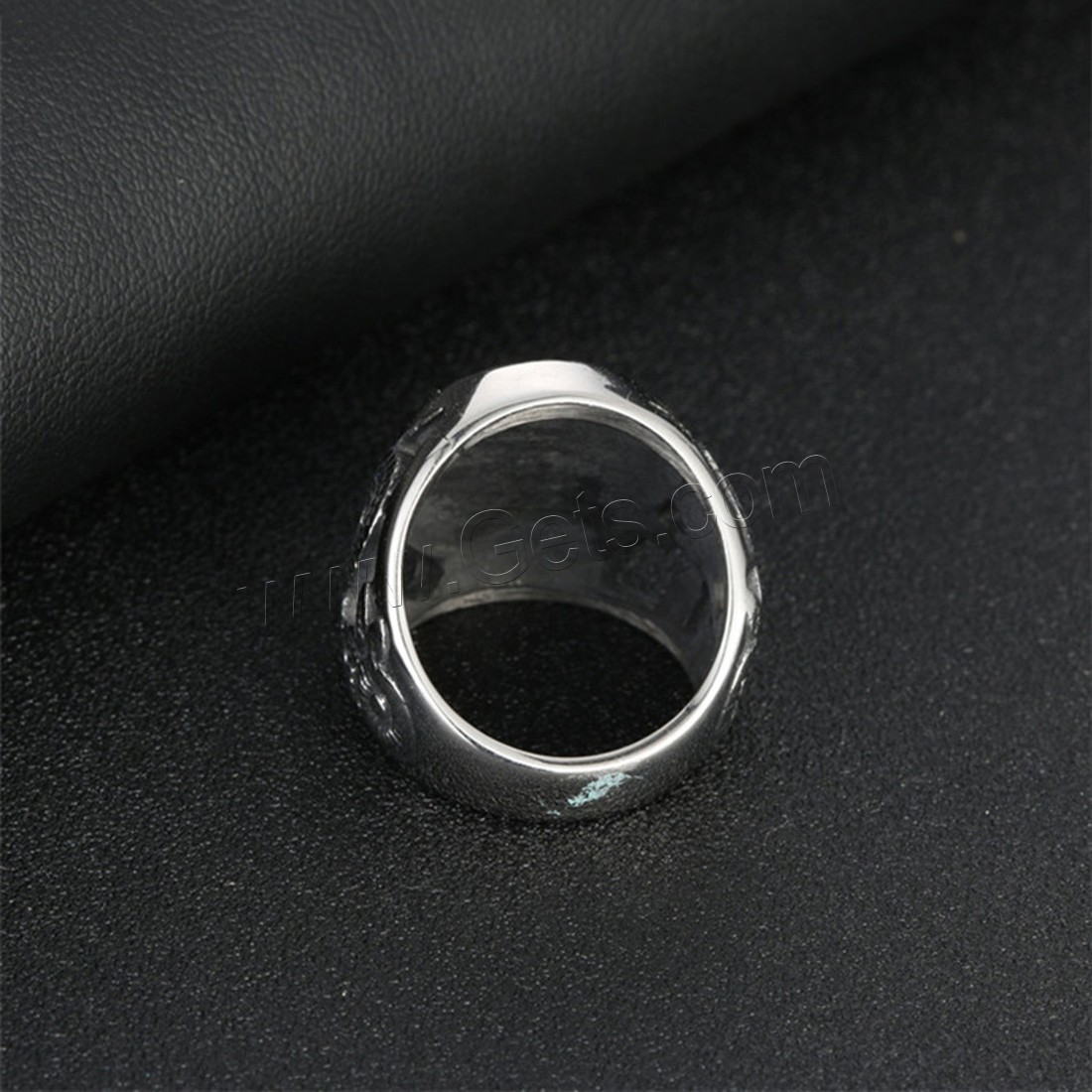Anillo de dedo de acero Titanium de, Partículas de acero, Buda, chapado, unisexo & diverso tamaño para la opción & con diamantes de imitación, más colores para la opción, 23mm, Vendido por UD