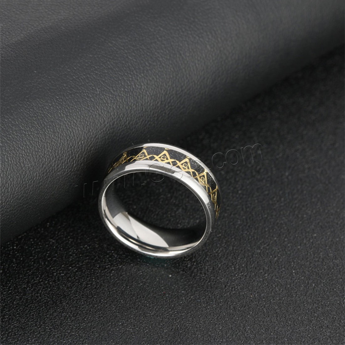 Titanium Steel Finger Ring, plated, polished & Unisex & different size for choice, 8mm, Sold By PC