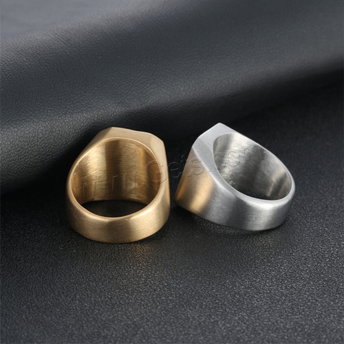 Titanium Steel Finger Ring, plated, polished & different size for choice & for man, more colors for choice, 18mm, Sold By PC