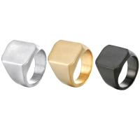 Titanium Steel Finger Ring, plated, polished & for man 18mm 