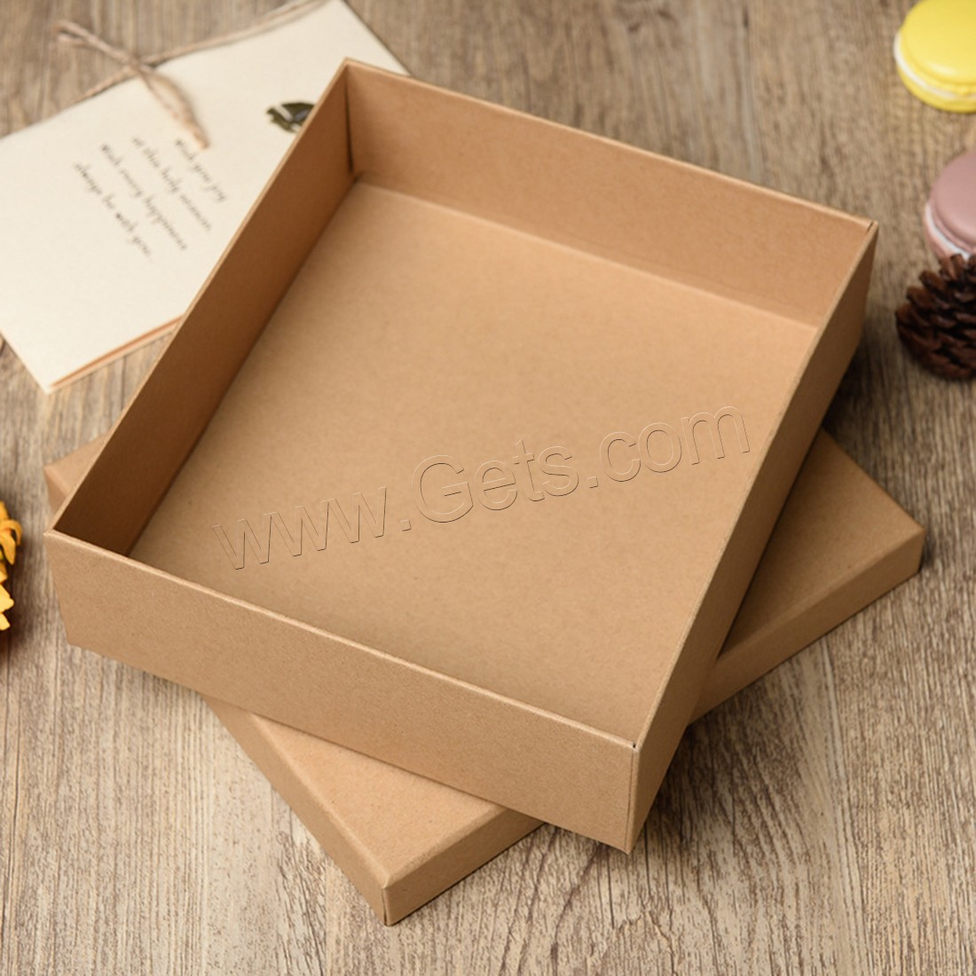 Boîte Cadeau de bijoux, Kraft, multifonctionnel & normes différentes pour le choix, Vendu par PC