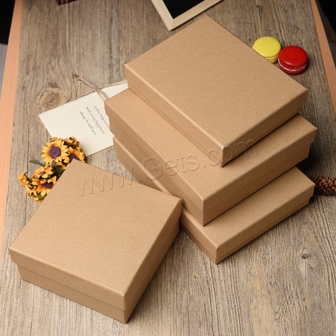 Подарочные коробочки для ювелирных изделий, бумага-крафгобёртка, многофункциональный & разный размер для выбора, продается PC
