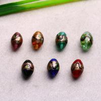 Handgefertigte Lampwork Perlen, handgemacht, gemischt, 17x11mm, Bohrung:ca. 2mm, verkauft von PC