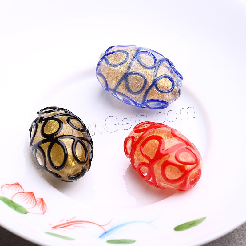 Perles murano faites à la main , chalumeau, fait à la main, normes différentes pour le choix & mélangé, Trou:Environ 2mm, Vendu par PC