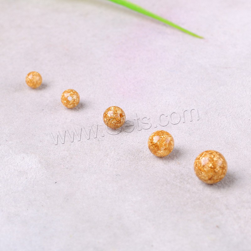 Acrylic Beads, Round, different size for choice, Hole:Approx 2mm, Sold By PC