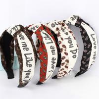 Hair Bands, Cloth & with letter pattern & for woman, 70mm 