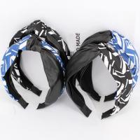 Hair Bands, Cloth, with PU Leather 70mm 