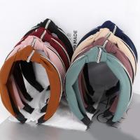 Hair Bands, Cloth, for woman & with rhinestone 70mm 