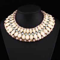 Resin Zinc Alloy Necklace, for woman & enamel lead & cadmium free, 480mm Approx 18.5 Inch 