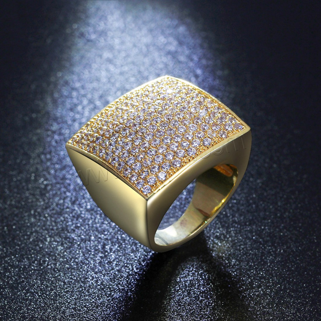 Кубическое цирконовое латунное кольцо, Латунь, Другое покрытие, разный размер для выбора & Женский & с кубическим цирконием, Много цветов для выбора, продается PC