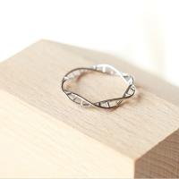 925 Sterling Silver Cuff Finger Ring, platinum plated, for man US Ring 
