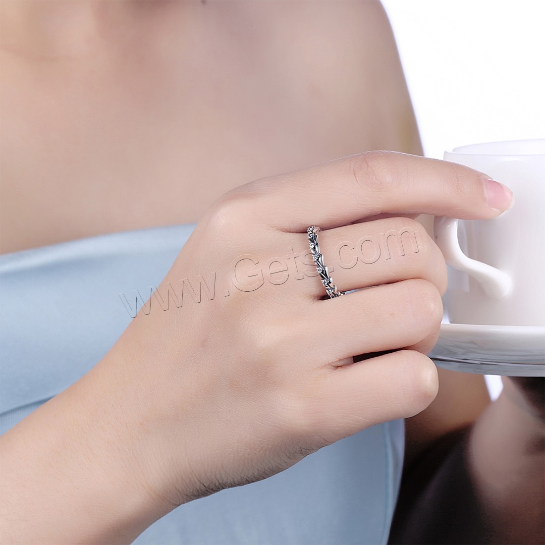 Anillo de dedo de favourer ®, Tailandia, diverso tamaño para la opción & micro arcilla de zirconia cúbica & para mujer, 3mm, Vendido por UD