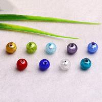 Handgefertigte Lampwork Perlen, handgemacht, gemischt, 10-12mm, Bohrung:ca. 2mm, verkauft von PC