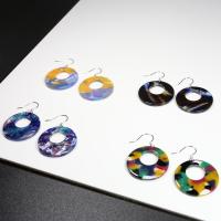 Resin Drop Earring, 925 Sterling Silver, with Resin, hypo allergic & for woman 