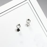 Sterling Silver Drop Earring, 925 Sterling Silver, platinum plated, hypo allergic & for woman 
