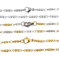 Stainless Steel Chain Necklace, plated, Unisex Approx 17 Inch 