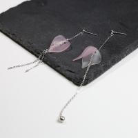 Asymmetric Earrings, 925 Sterling Silver, with Resin, hypo allergic & for woman 30mm, 55mm 