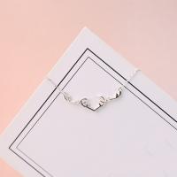 Sterling Silver Jewelry Necklace, 925 Sterling Silver, with 1.53Inch extender chain, Antlers, hypo allergic & rectangle chain & for woman Approx 16.53 Inch 