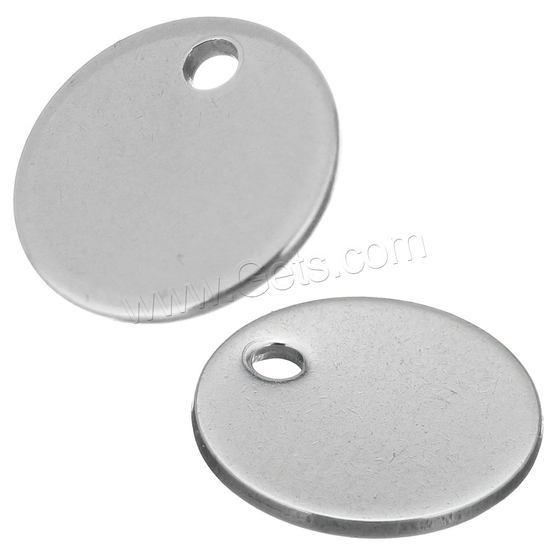 Кулоны из нержавеющей стали, нержавеющая сталь, Плоская круглая форма, разный размер для выбора, оригинальный цвет, продается PC