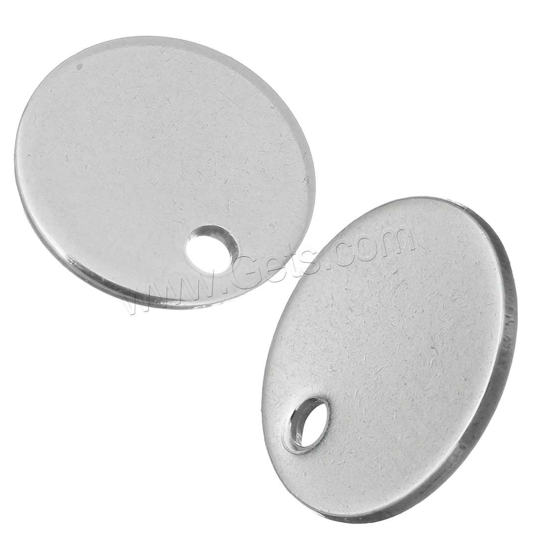 Stainless Steel Pendants, Flat Round, different size for choice, original color, Sold By PC