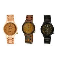 SENORS® Women Jewelry Watch, Wood, with Glass & Stainless Steel, Chinese movement, plated, Life water resistant & Unisex Approx 9 Inch 