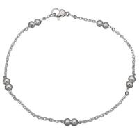 Stainless Steel Chain Bracelets, oval chain & for woman, original color 1.5mm Approx 8 Inch 