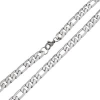 Мода нержавеющей стали ожерелье цепь, нержавеющая сталь, Снаряженная цепь & Женский, оригинальный цвет  длина:Приблизительно 22 дюймовый, продается Strand