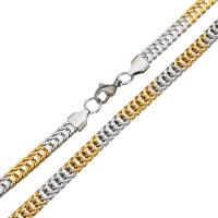 Мода нержавеющей стали ожерелье цепь, нержавеющая сталь, Другое покрытие, Женский длина:Приблизительно 21 дюймовый, продается Strand