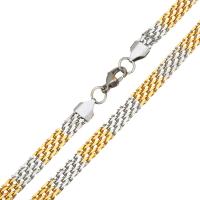 Мода нержавеющей стали ожерелье цепь, нержавеющая сталь, Другое покрытие, Сетка цепь & Женский длина:Приблизительно 22 дюймовый, продается Strand