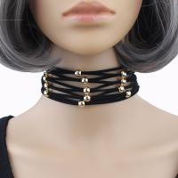 Velveteen Cord Choker Necklace, for woman 300mm Approx 11 Inch 