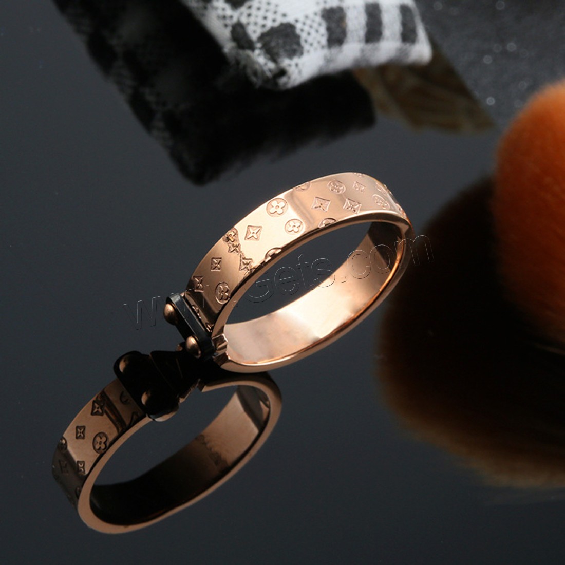 Stainless Steel Finger Ring, plated, different size for choice & for woman, Sold By PC
