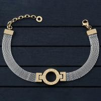 Stainless Steel Mesh Belt Buckle Bracelet, with 1.9Inch extender chain, plated, for woman, 16mm Approx 8.26 Inch 