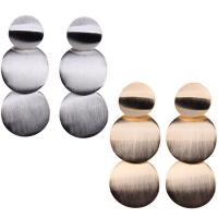 Zinc Alloy Drop Earring, brass post pin, plated, for woman 